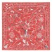 Hermes Red Peuple du Vent Bandana Shawl