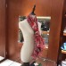 Hermes Red Peuple du Vent Bandana Shawl