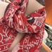 Hermes Red Peuple du Vent Bandana Shawl