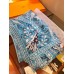 Hermes Turquoise Peuple du Vent Bandana Shawl