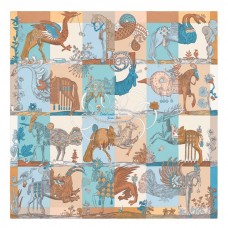 Hermes Quetsche Della Cavalleria Favolosa Silk Twill Scarf