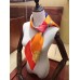 Hermes Orange Harnais De Cour Scarf 90