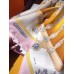 Hermes Pink Harnais De Cour Scarf 90