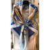Hermes Blue Grand Manege A Jouets Shawl 140cm