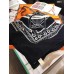 Hermes Black Grand Manege Bandana Shawl 140cm