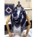 Hermes Blue H Imprimeur Fou Couvertures d'Ex-Libris Shawl 140cm