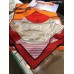 Hermes Red Jeu des Omnibus Remix Shawl 140