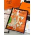 Hermes Orange Modernisme Tropical Scarf 140cm