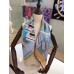 Hermes Turquoise Sangles en Zigzag Silk Scarf