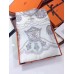 Hermes Creme Paperoles Silk Twill Scarf