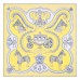 Hermes Jaune Paperoles Silk Twill Scarf