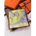 Hermes Jaune Paperoles Silk Twill Scarf