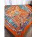 Hermes Orange Parures Precieuses Silk Shawl