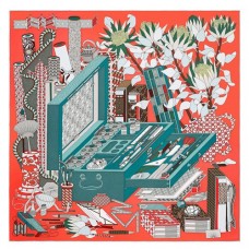 Hermes Corail Les tresors d'un Artiste Silk Scarf Hermes Corail Les tresors d'un Artiste Silk Scarf