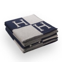 Hermes Dark Blue Avalon Blanket Hermes Dark Blue Avalon Blanket
