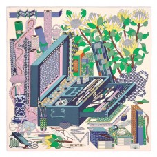 Hermes Ivoire Les tresors dun Artiste Silk Scarf