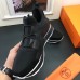 Hermes Men Black Player Sneakers