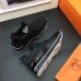 Hermes Men Black Player Sneakers