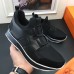 Hermes Men Black Player Sneakers