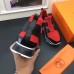 Hermes Men Red/Black Player Sneakers