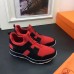 Hermes Men Red/Black Player Sneakers
