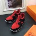Hermes Men Red/Black Player Sneakers