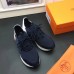 Hermes Men Navy Blue Miles Sneakers