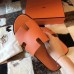 Hermes Izmir Sandals In Orange Epsom Leather