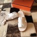 Hermes Izmir Sandals In White Epsom Leather