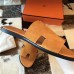 Hermes Izmir Sandals In Orange Suede Leather