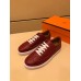 Hermes Olympic Sneakers In Red Leather