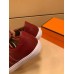 Hermes Olympic Sneakers In Red Leather