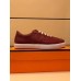 Hermes Olympic Sneakers In Red Leather