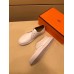 Hermes One Sneaker In White Leather