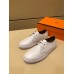 Hermes One Sneaker In White Leather