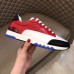 Hermes Trail Sneaker In Red/White Calfskin