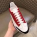 Hermes Trail Sneaker In Red/White Calfskin