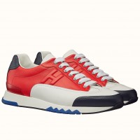 Hermes Trail Sneaker In Red/White Calfskin Hermes Trail Sneaker In Red/White Calfskin