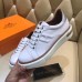 Hermes White Polo Sneakers