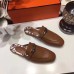 Hermes Oz Mule In Camarel Calfskin Leather