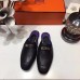 Hermes Oz Mule In Black Calfskin Leather