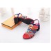 Hermes Oracle Sandals In Multicolour Suede Leather