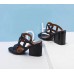 Hermes Black Peace Sandals