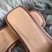 Hermes Oran Sandals In Bordeaux Swift Leather