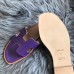 Hermes Oran Perforated Sandals In Purple Epsom Leather