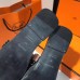 Hermes Oran Studs Sandals In Black Leather