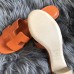 Hermes Orange Epsom Oasis Sandals