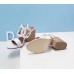 Hermes White Peace Sandals