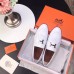 Hermes Royal Loafers In White Calfskin