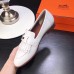 Hermes Royal Loafers In White Calfskin